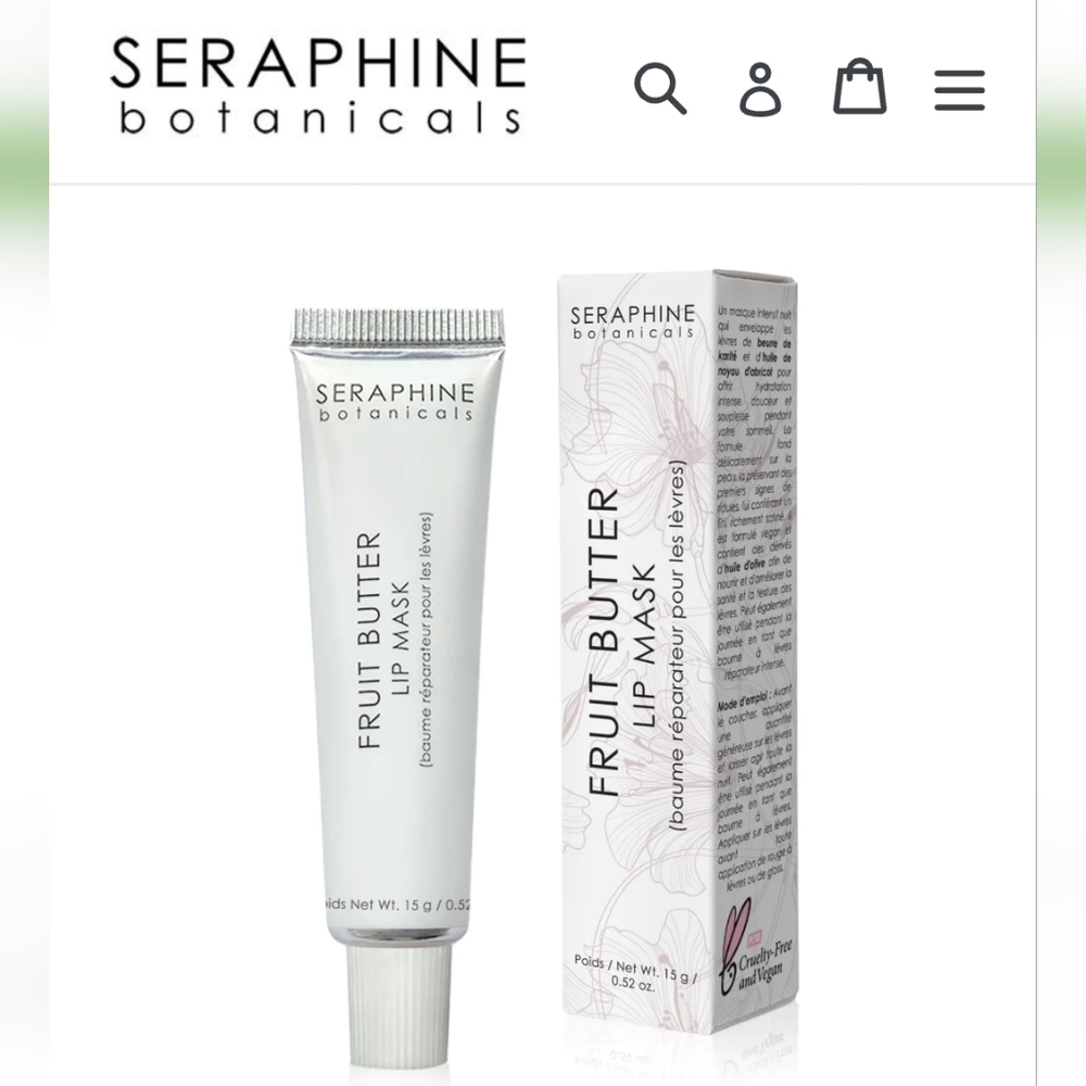 Seraphine Botanicals Fruit Butter Lip Mask